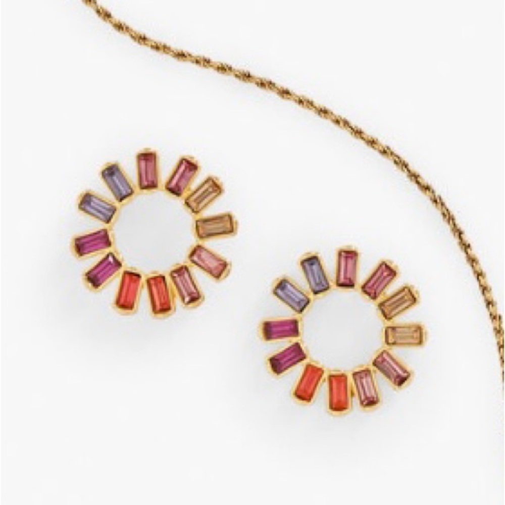 Mignonne gavigan baguette earrings